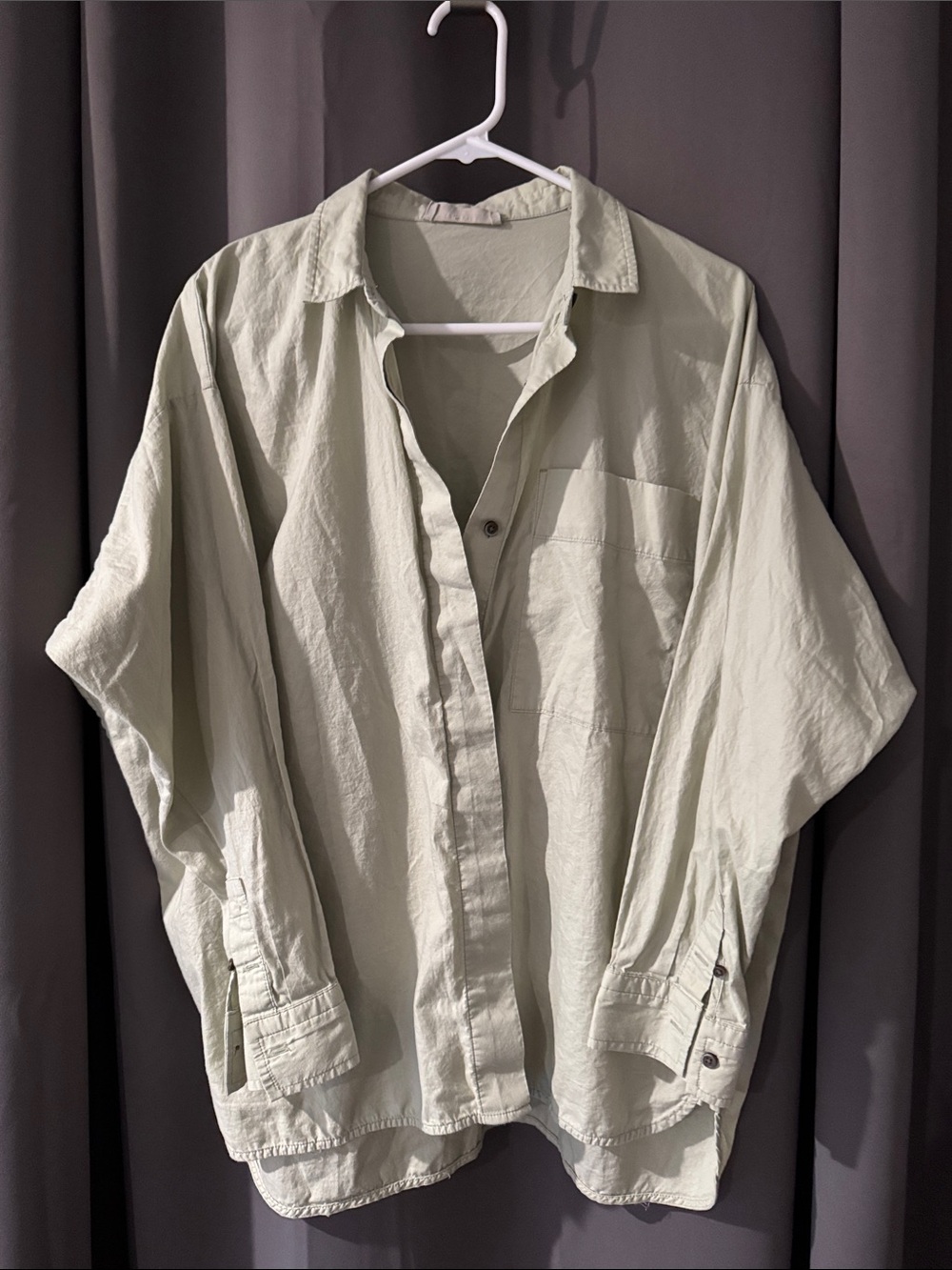 Everlane Casual 100% Cotton Light Sage THE BOXY OXFORD